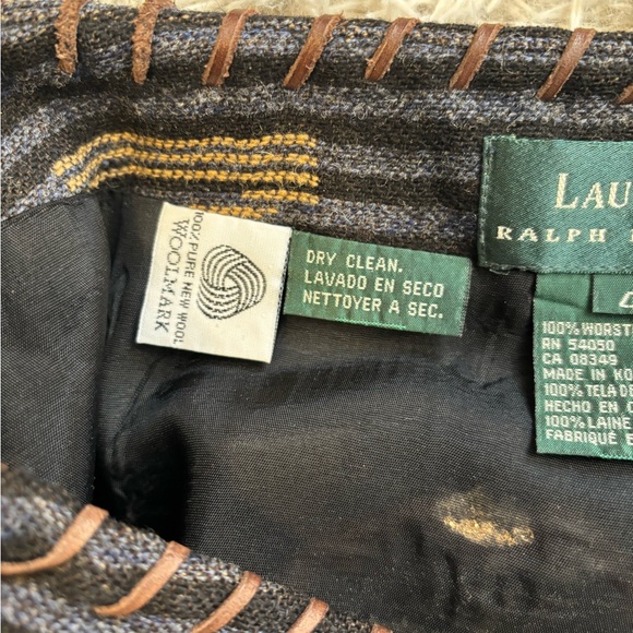 Vintage Lauren Ralph Lauren Navajo Wrap Style Wool Skirt - Picture 5 of 9